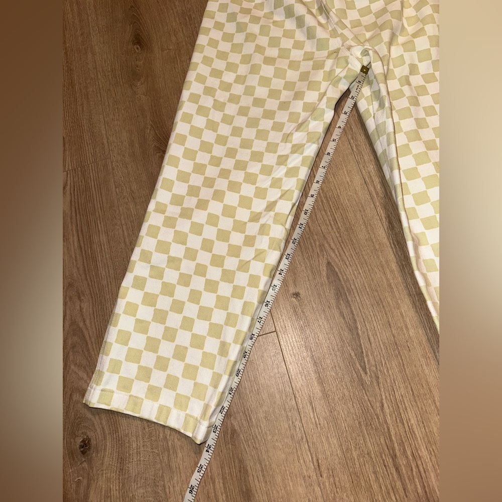 Holiday by Emma Mulholland Checkered Cream Women's Pants Size M - Picture 8 of 10